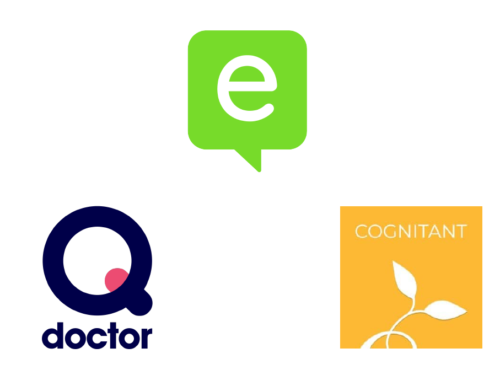eConsult, Q health, Cognitant logos