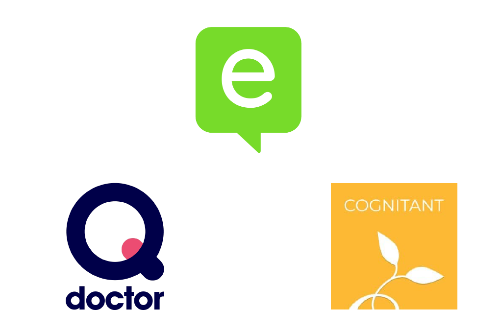 eConsult, Q health, Cognitant logos