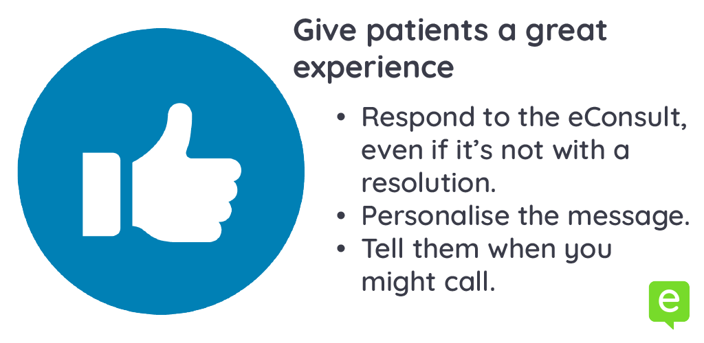 Image with 3 ways to give patients a great experience - patient education